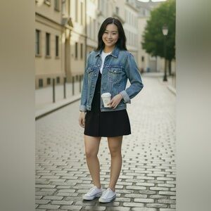 Ganni Blue Denim Jacket